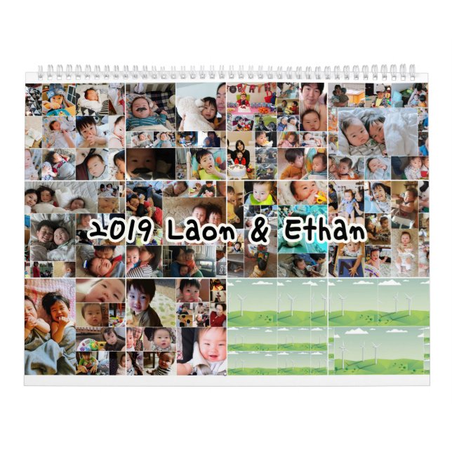 Kalender för babyfotopersonlig (Omslag)
