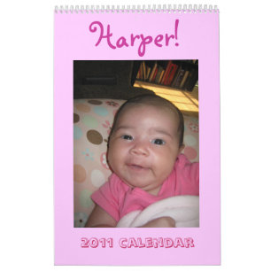 Kalender för babyHarper 2011