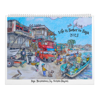 Kalender för Baja Illustrations