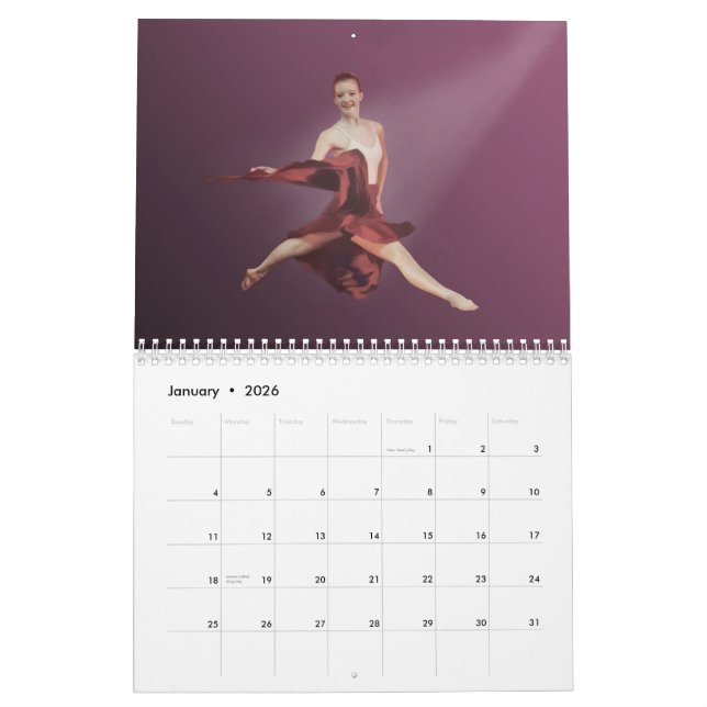 Kalender för balett 2015 (Jan 2026)
