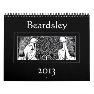 Kalender för Beardsley art nouveauillustrationer