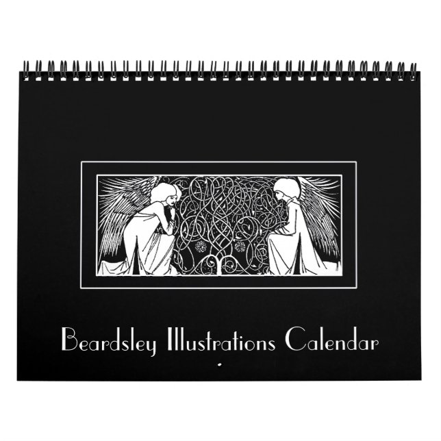 Kalender för Beardsley art nouveauillustrationer (Omslag)