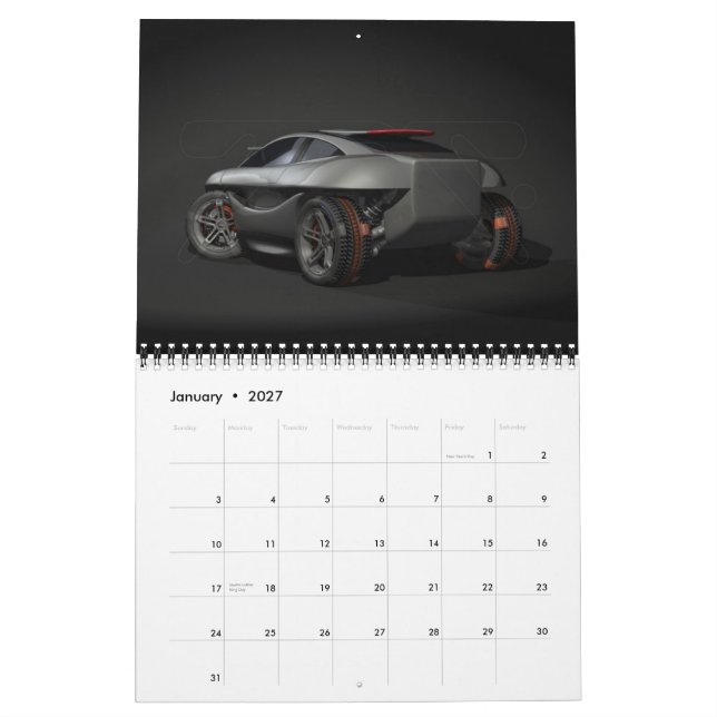 Kalender för begreppsbilar 2008 (Jan 2027)