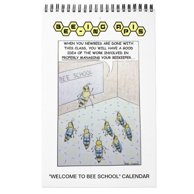 Kalender för biapis "Välkommen till Bee School" (Omslag)