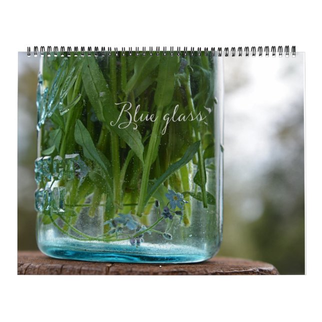 Kalender för blått glas (Omslag)