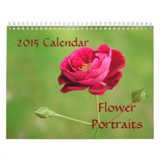 Kalender för blomma Portraits-2015