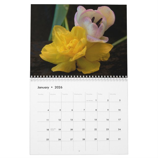 Kalender för blomma Portraits-2015 (Jan 2026)