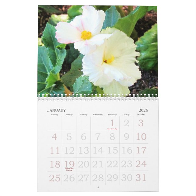 Kalender för blommigt 2014 för engelska trädgårds- (Jan 2026)