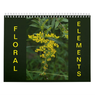 Kalender för blommigt Inslag