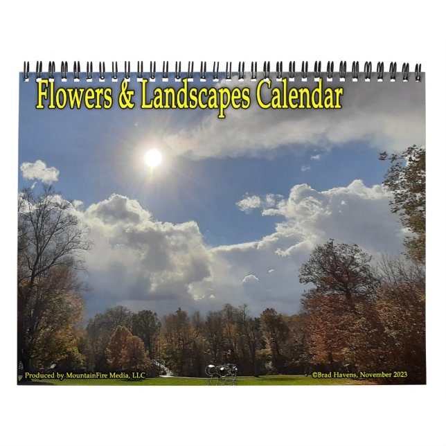 Kalender för blommor och landskap! (Omslag)