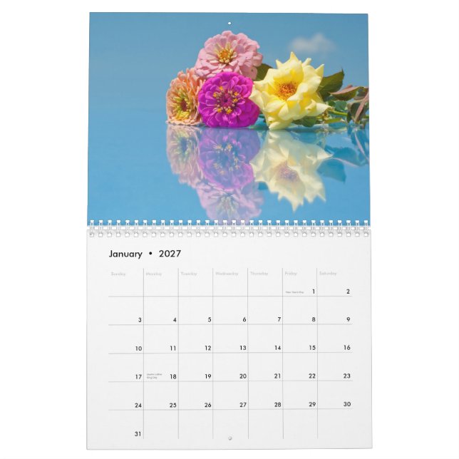 Kalender för blooming av beauties (Jan 2027)