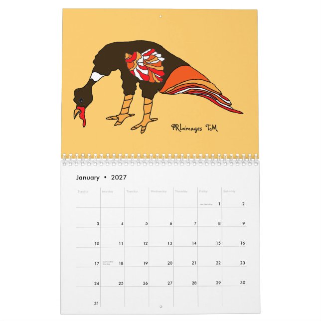 Kalender för BlueSky kalkoner 2013 (Jan 2027)