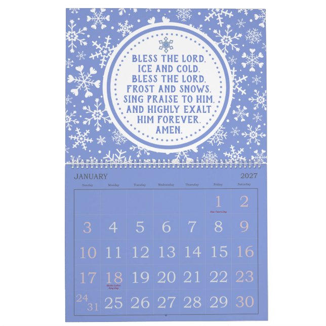 Kalender för bön 2024 (Jan 2027)