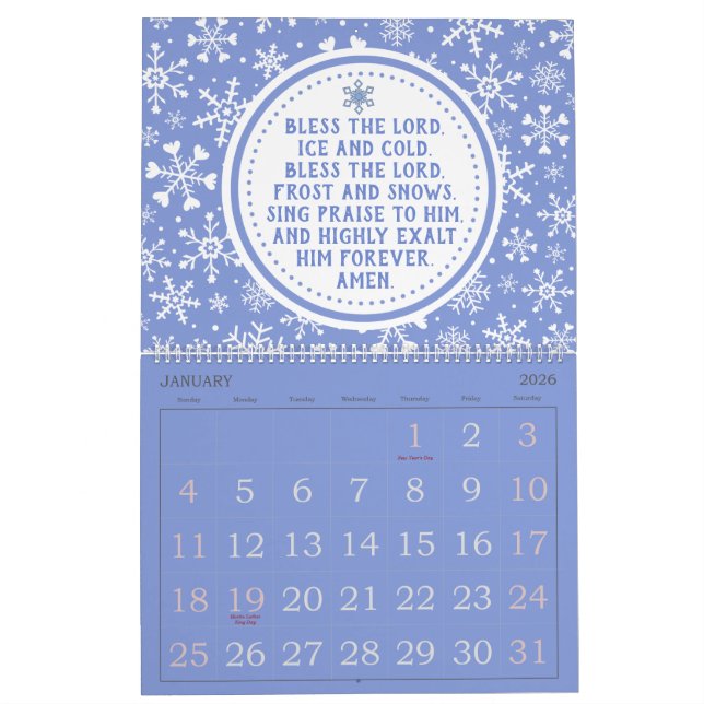 Kalender för bön 2024 (Jan 2026)