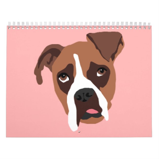 Kalender för boxarehundmedel (Omslag)