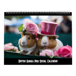 Kalender för British Guinea Grisar Social