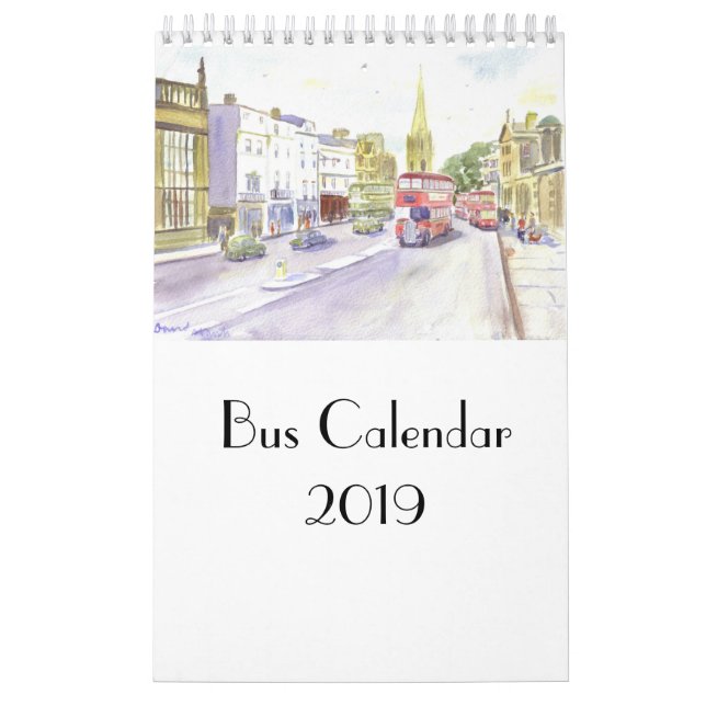 Kalender för Buss 2019 (Omslag)