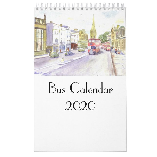 Kalender för Buss 2020 (Omslag)