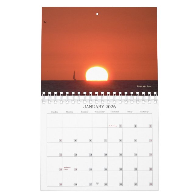 Kalender för Clearwater strand 2009 (Jan 2026)