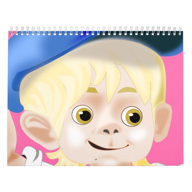 Kalender för Cute Kids Teckning (Omslag)