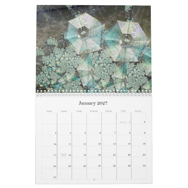 Kalender för Digital barock 2014 (Jan 2027)