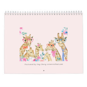 Kalender för djurfamilj