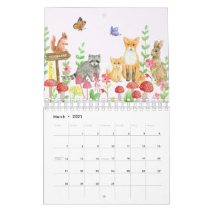 Kalender för djurfamilj