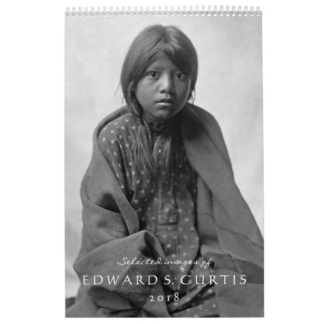 Kalender för Edward S. Curtis indianer 2018 (Omslag)