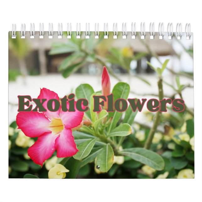 Kalender för Exotic Flowers Collection Showcase Wa (Omslag)