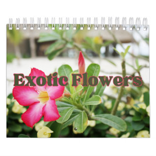 Kalender för Exotic Flowers Collection Showcase Wa