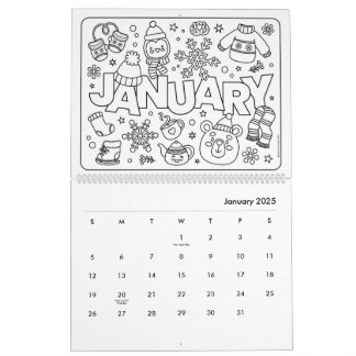 Kalender för färgning av roligt