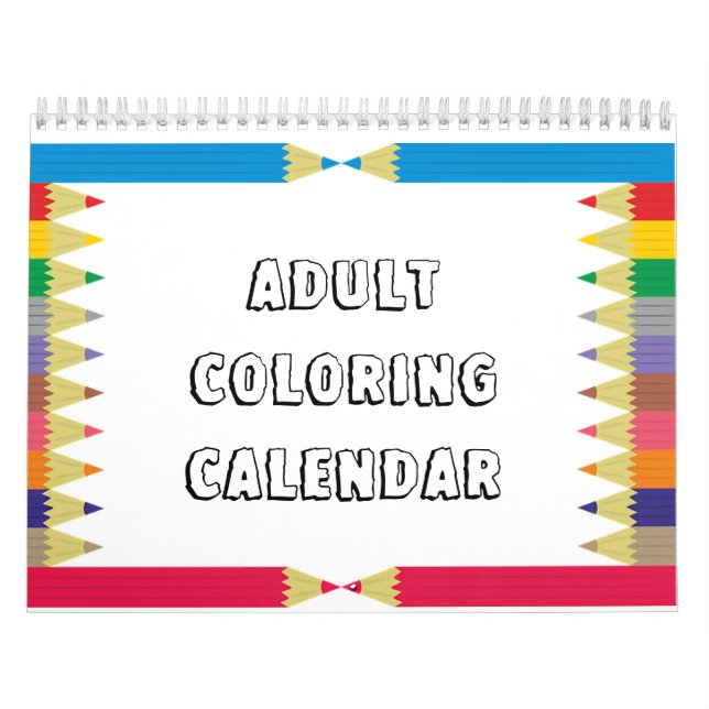Kalender för färgning av vuxen (Omslag)