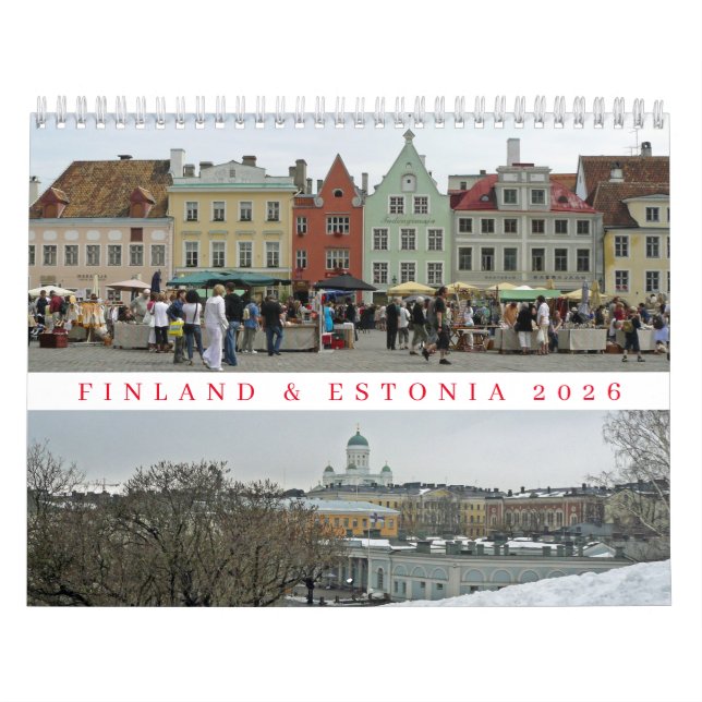 Kalender för Finland och Estland 2026 (Omslag)