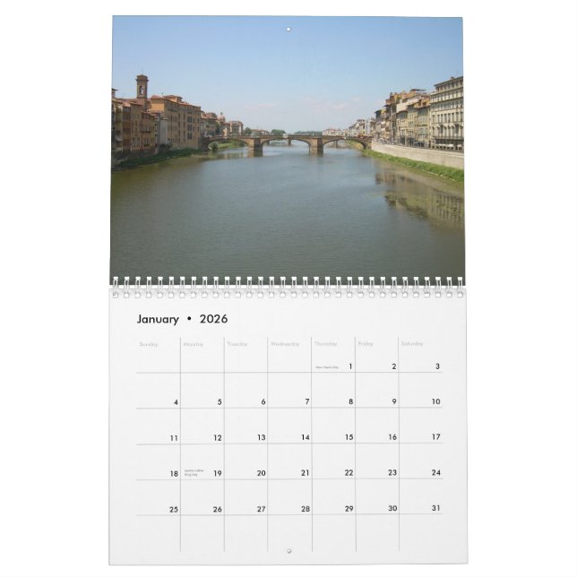 Kalender för FLORENCE-väggen (Jan 2026)