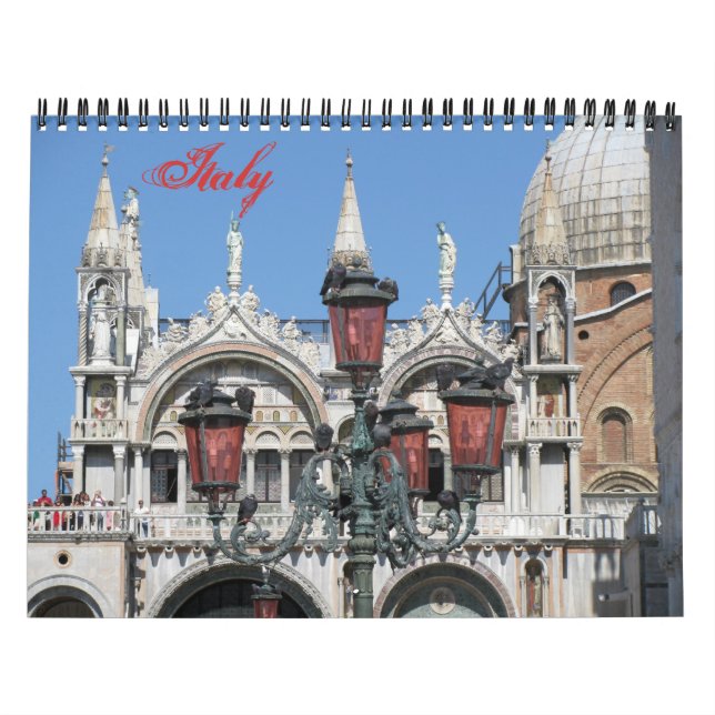 Kalender för fotofotografi av italien (Omslag)
