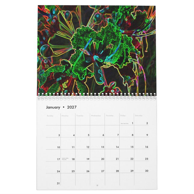 Kalender för funky 2011 (Jan 2027)