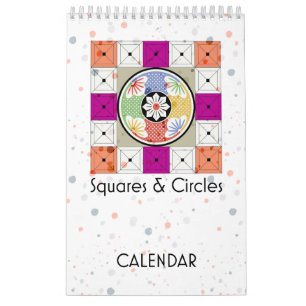 Kalender för fyrkanter och cirklar
