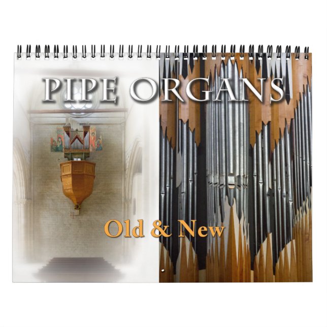 Kalender för gammalt och nytt vågrät i Pipe-organ (Omslag)