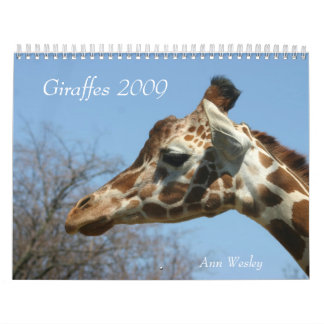 Kalender för giraff 2009