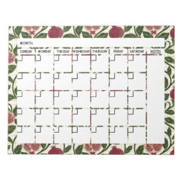 Kalender för granatAnteckningsblock Anteckningsblock