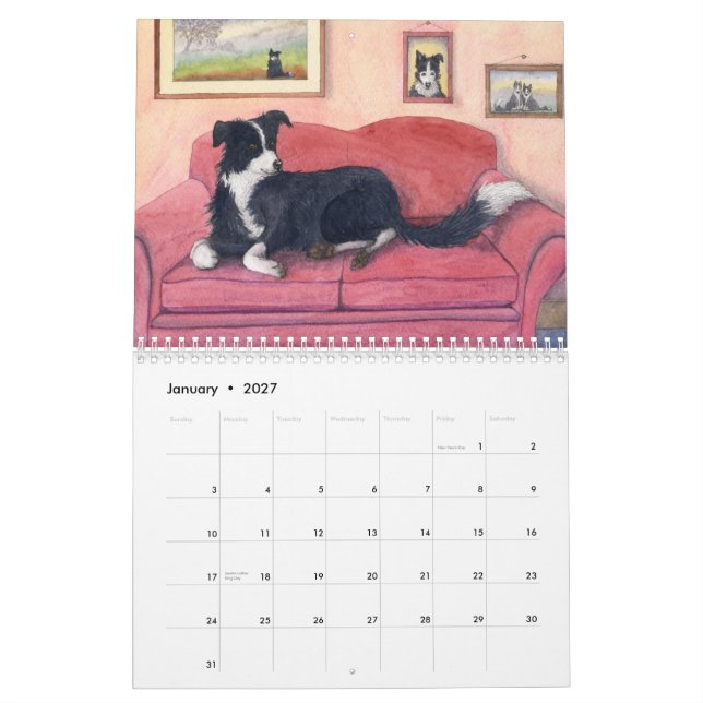 Kalender för gränsCollievärld (Jan 2027)