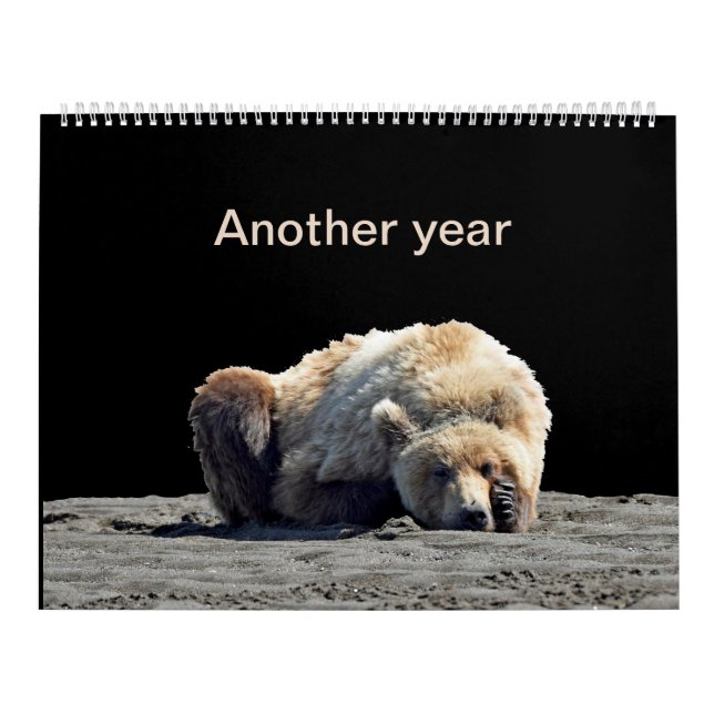 Kalender för grizzlybjörn unge (Omslag)