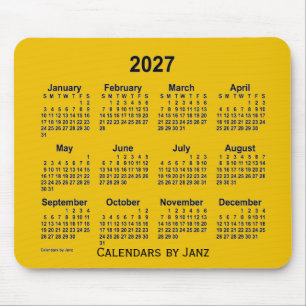 Kalender för Guld 2027 från Janz Mouse Pad Musmatta