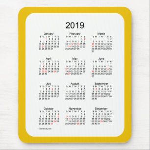Kalender för Helgdag i Guld 2019 av Janz Mouse Pa Musmatta
