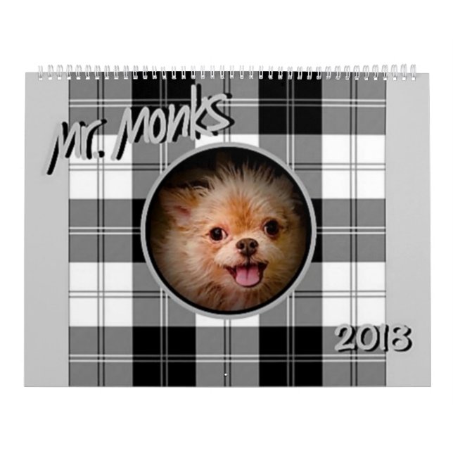 Kalender för Herr munkar 2018 (Omslag)