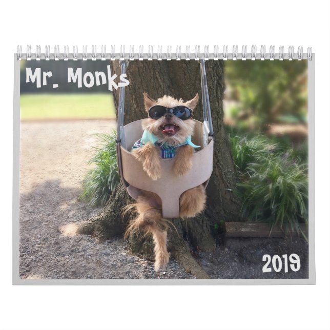Kalender för Herr munkar 2019 (Omslag)