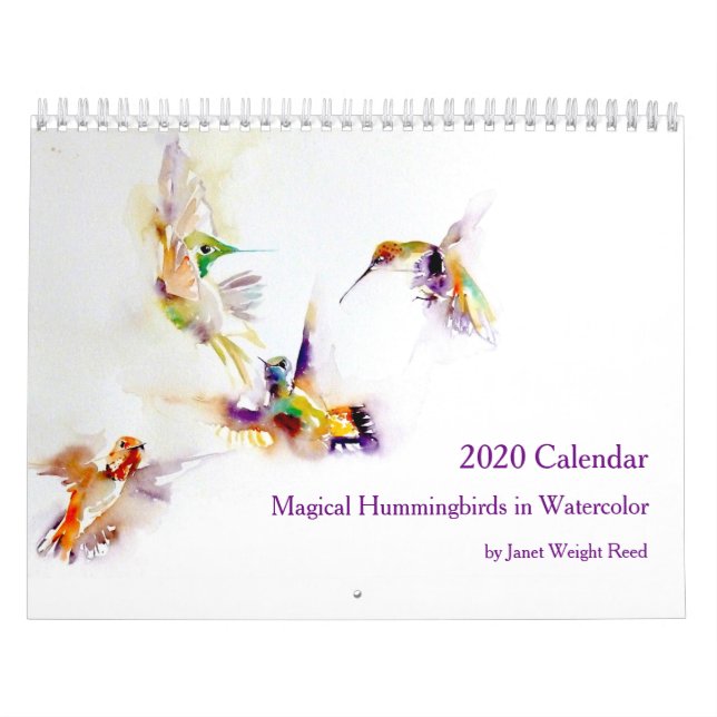 Kalender för hummerfåglar 2020 (Omslag)