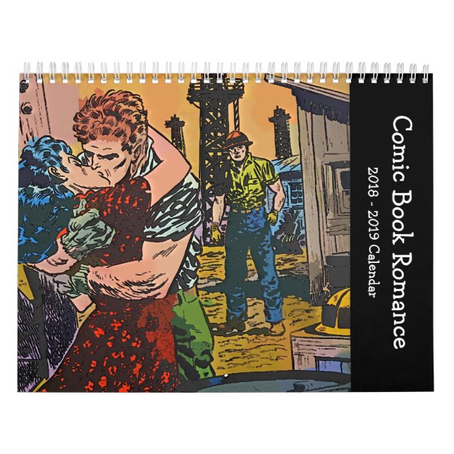 Kalender för humorbokromantik 2018 (Omslag)