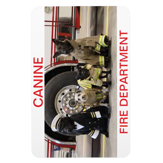 Kalender för Hund Fire Department Magnet (Vertikal)