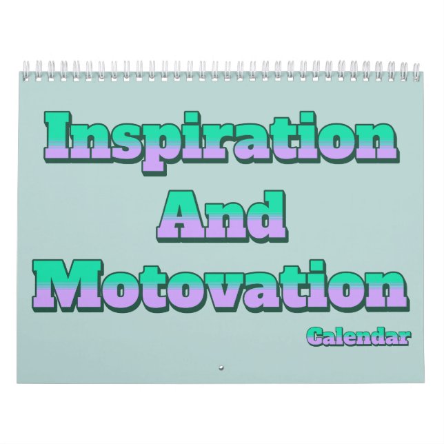 Kalender för inspiration och motivation (Omslag)